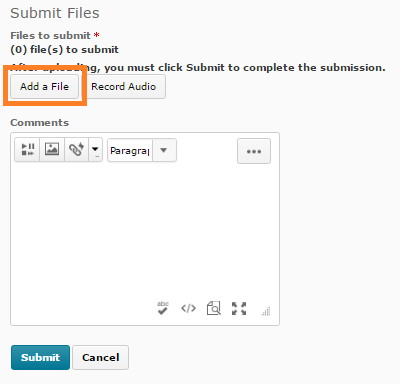 assignment submit dropbox